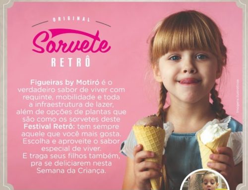 Convite festival sorvete Retrô – Semana da Criança